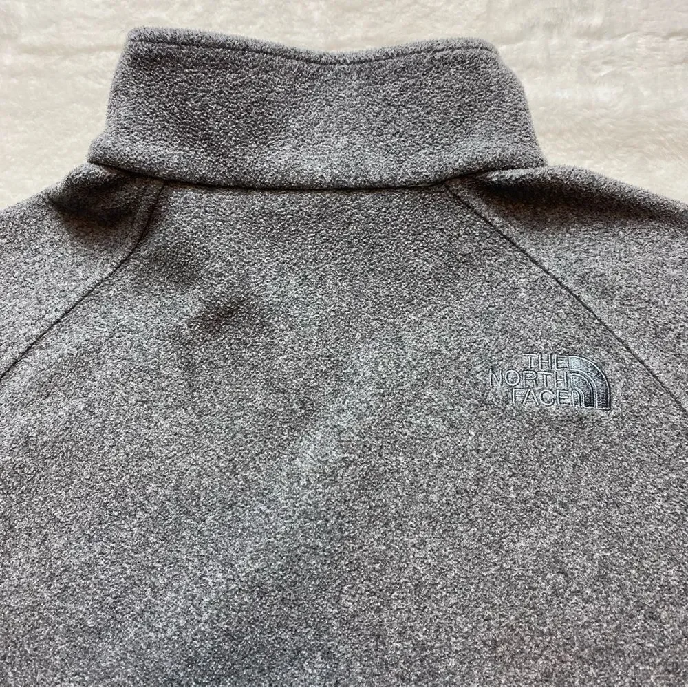 The North Face Gray Fleece Jacket Size Medium